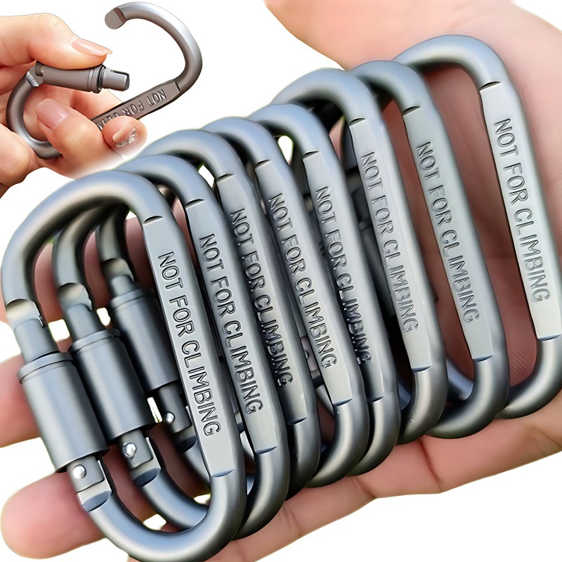Camping Cooking Container - Tactical Steel D Keychain Shape Hook