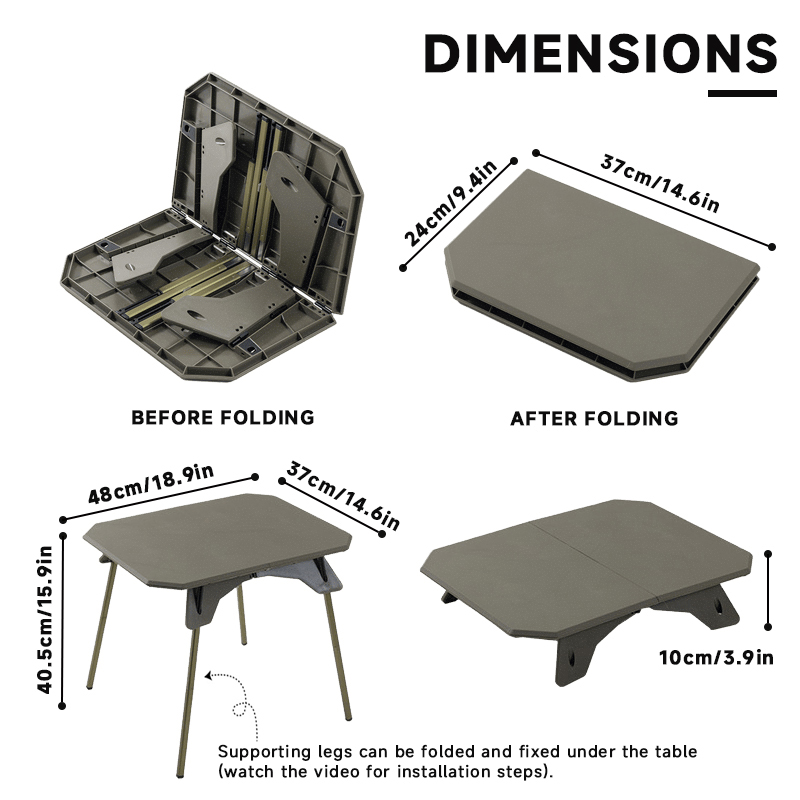 WESTTUNE Outdoor Camping Table - Camping Cooking Table 评论和价格