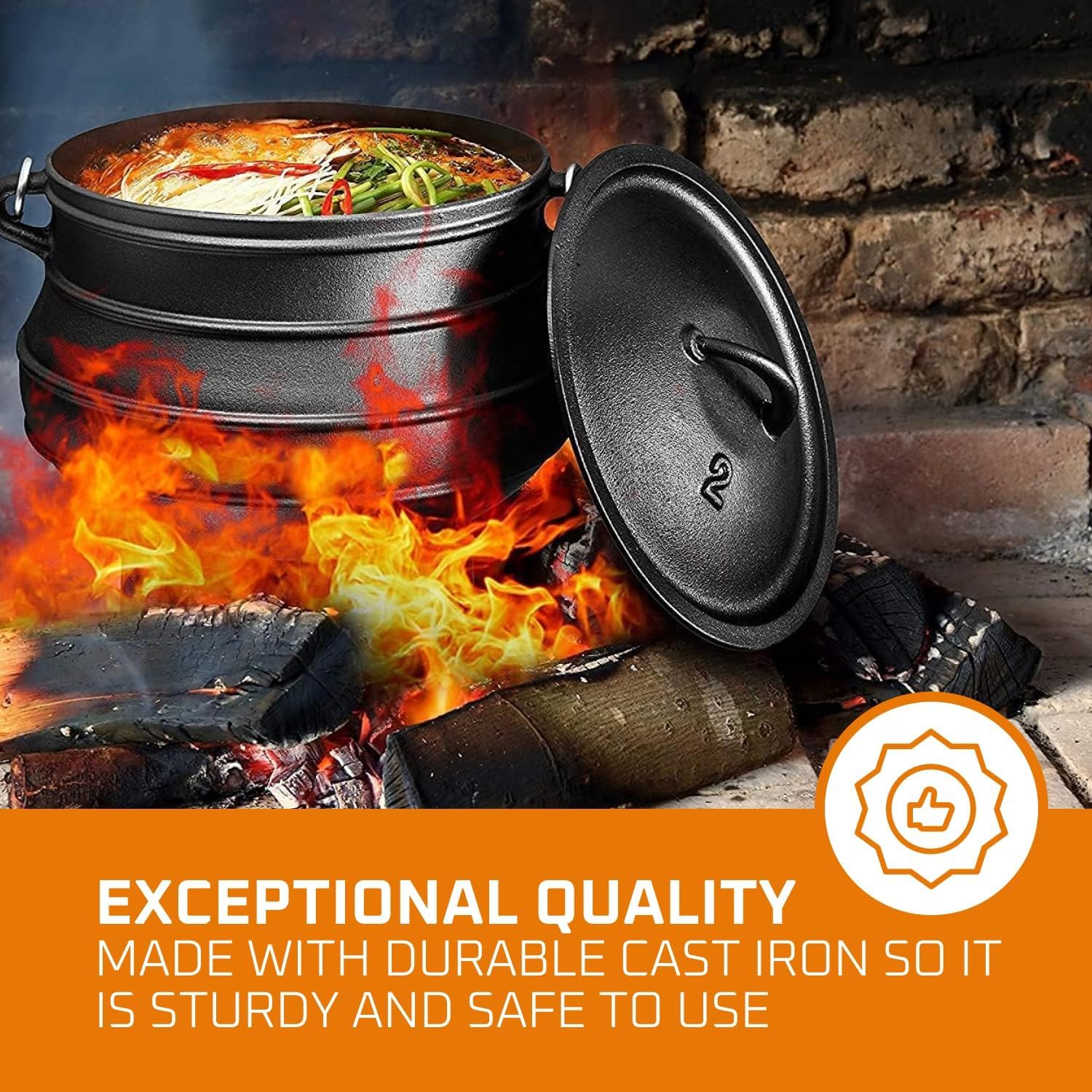 12 Quart Cast Iron Dutch Oven  - Camp Dutch Oven Cast 评论和价格