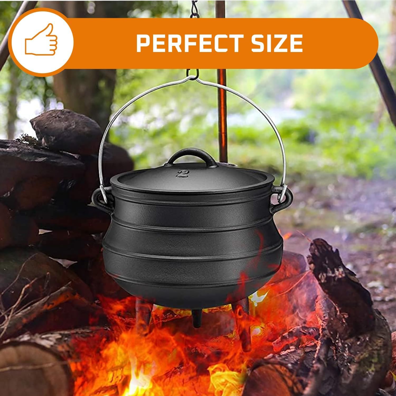 12 Quart Cast Iron Dutch Oven  - Camp Dutch Oven Cast 评论和价格