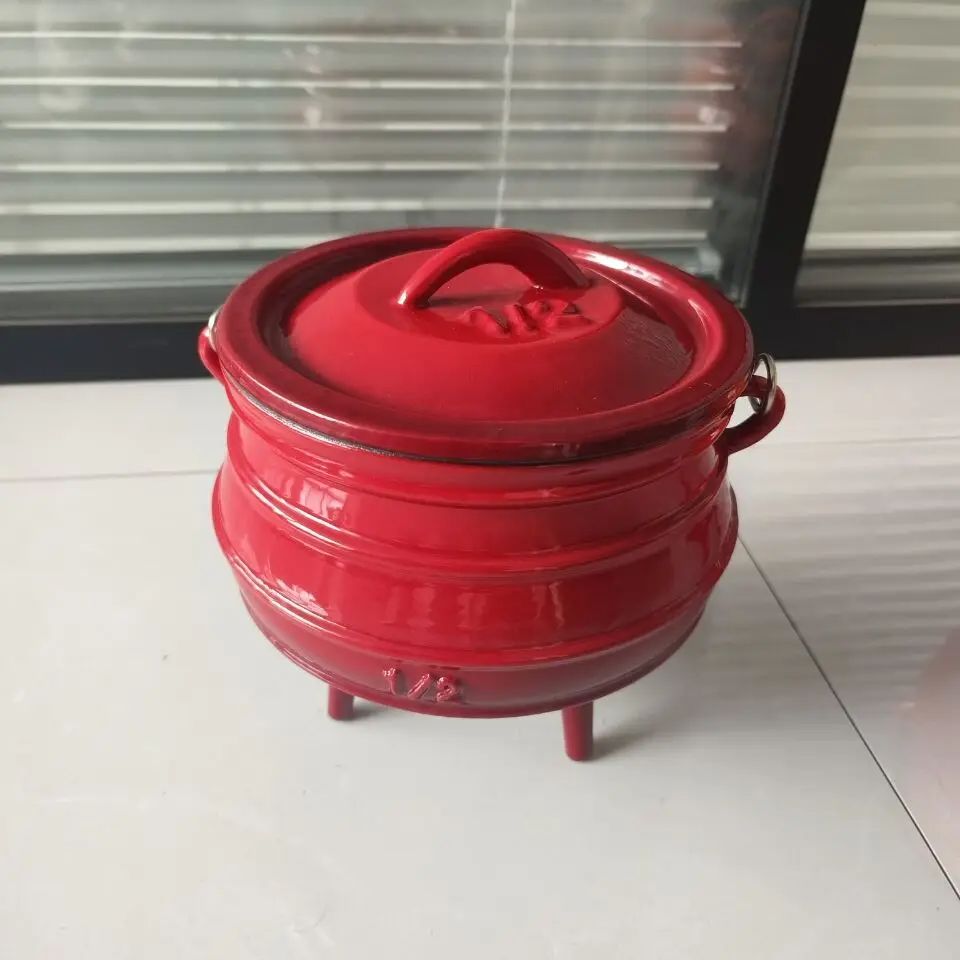 1/2# Cast Iron Enamel Dutch Ov - Camp Dutch Oven Cast 评论和价格
