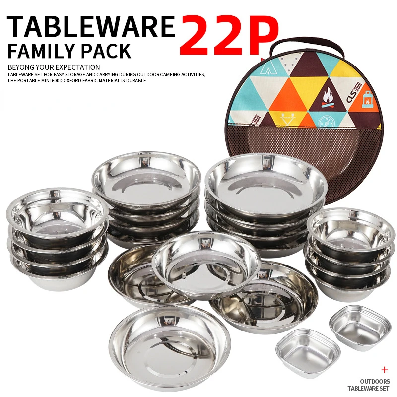 22-Piece Portable Camping Dini - Camping Cooking Dining Set 评论和价格
