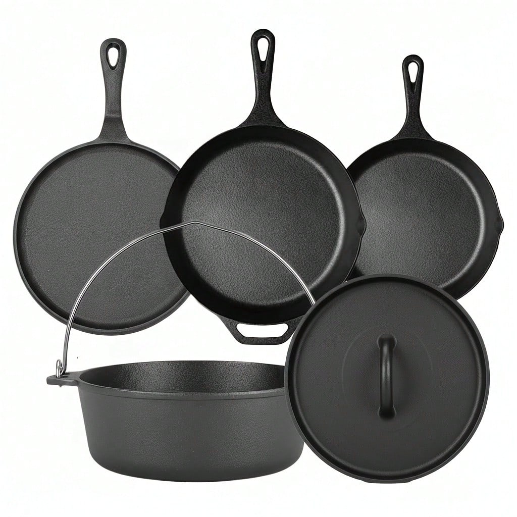 PACILACK Cast Iron Pots And Pa - Camp Dutch Oven Cast 评论和价格