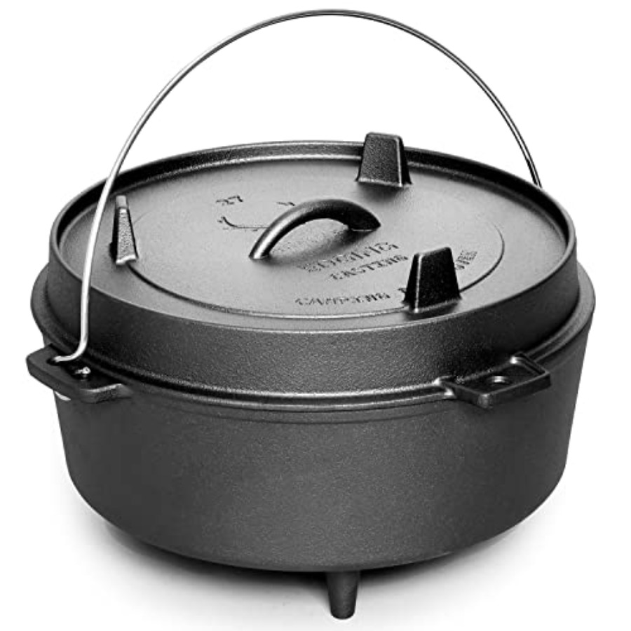 Pre-Seasoned Cast Iron Dutch O - Camp Dutch Oven Cast 评论和价格