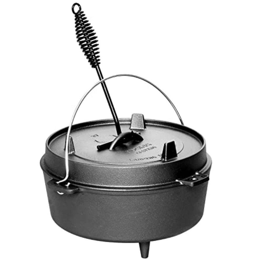 Pre-Seasoned Cast Iron Dutch O - Camp Dutch Oven Cast 评论和价格