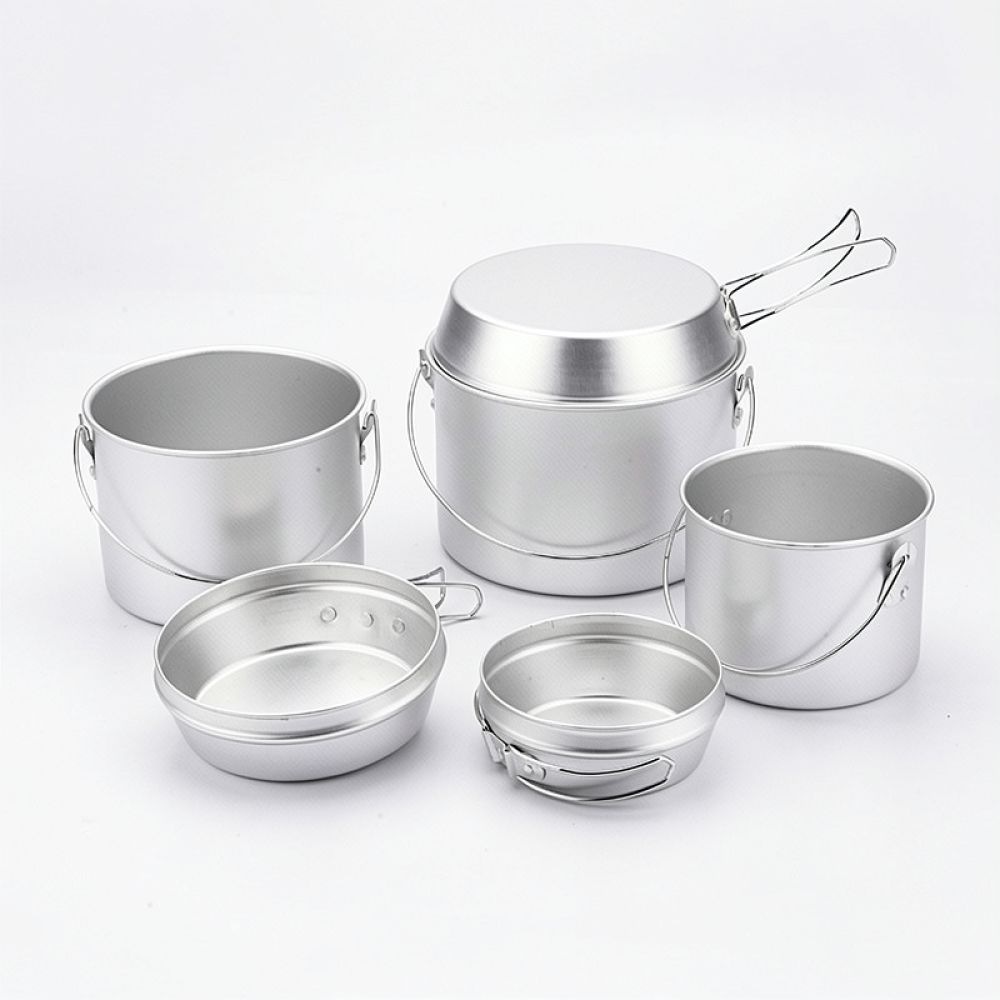 Portable Aluminum Camping Pot  - Camping Cooking Dining Set 评论和价格