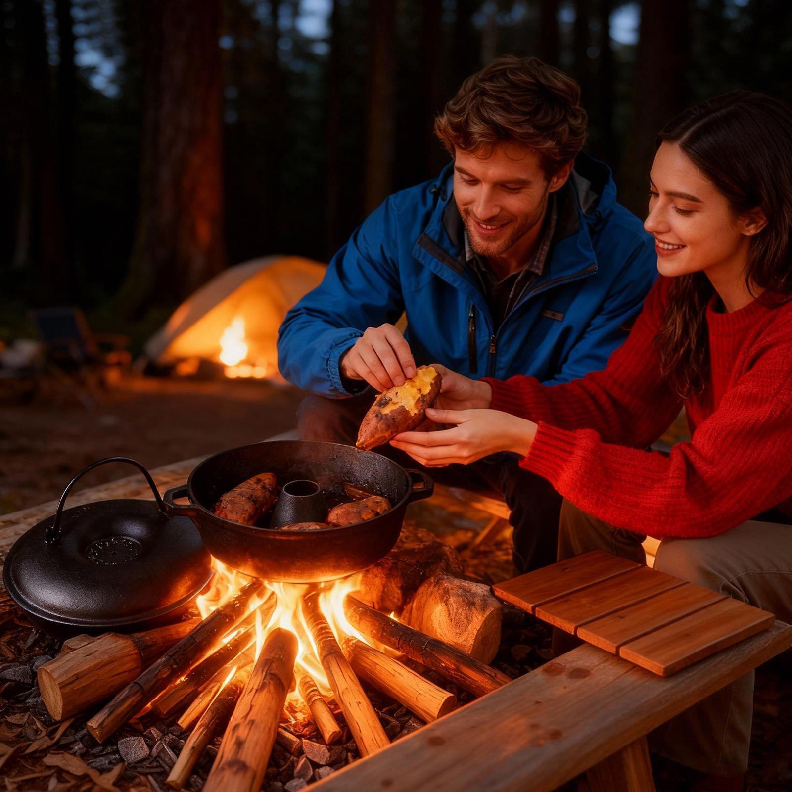 Cast Iron Cauldron For Cooking - Camp Dutch Oven Cast 评论和价格