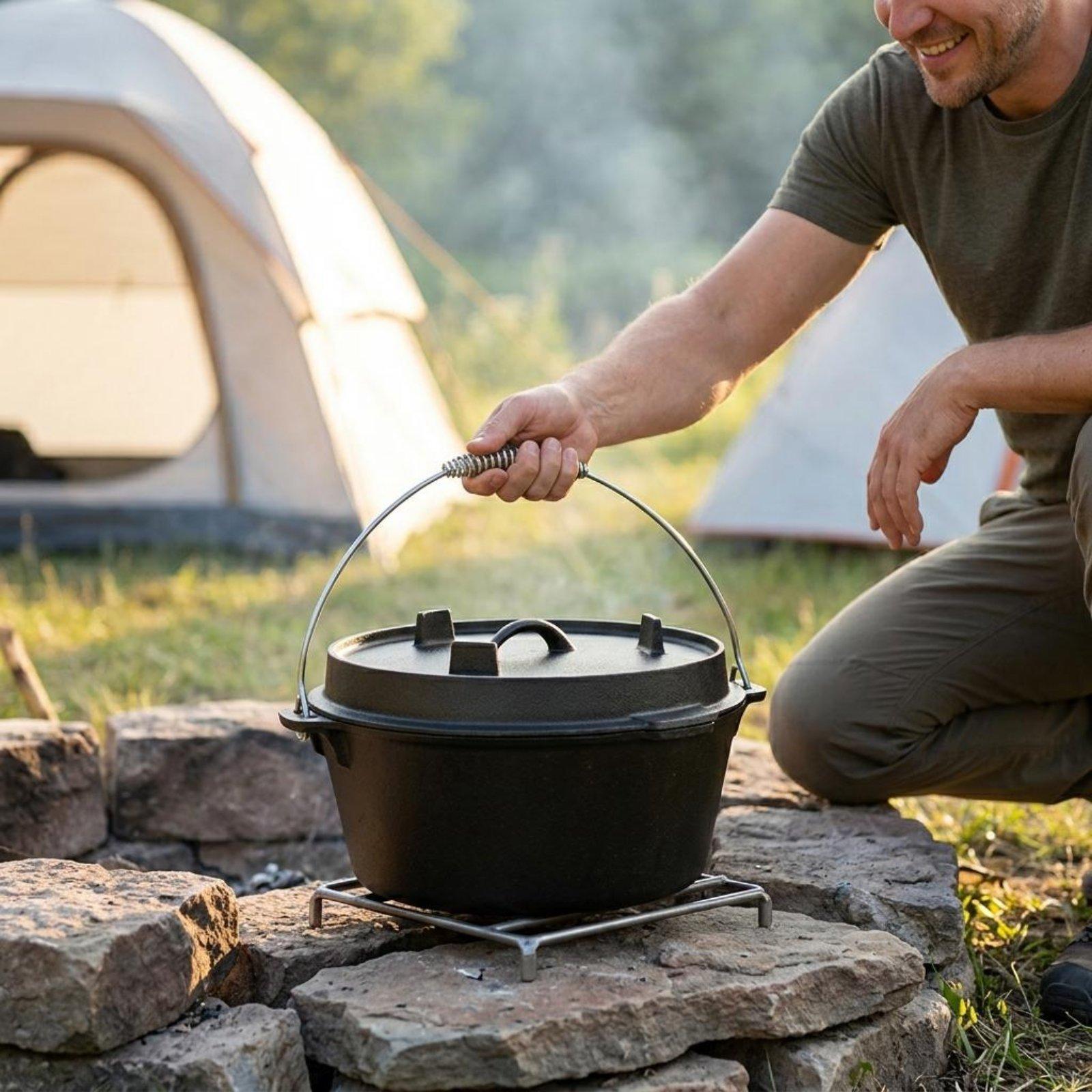 Outdoor Cast Iron Dutch Oven U - Camp Dutch Oven Cast 评论和价格