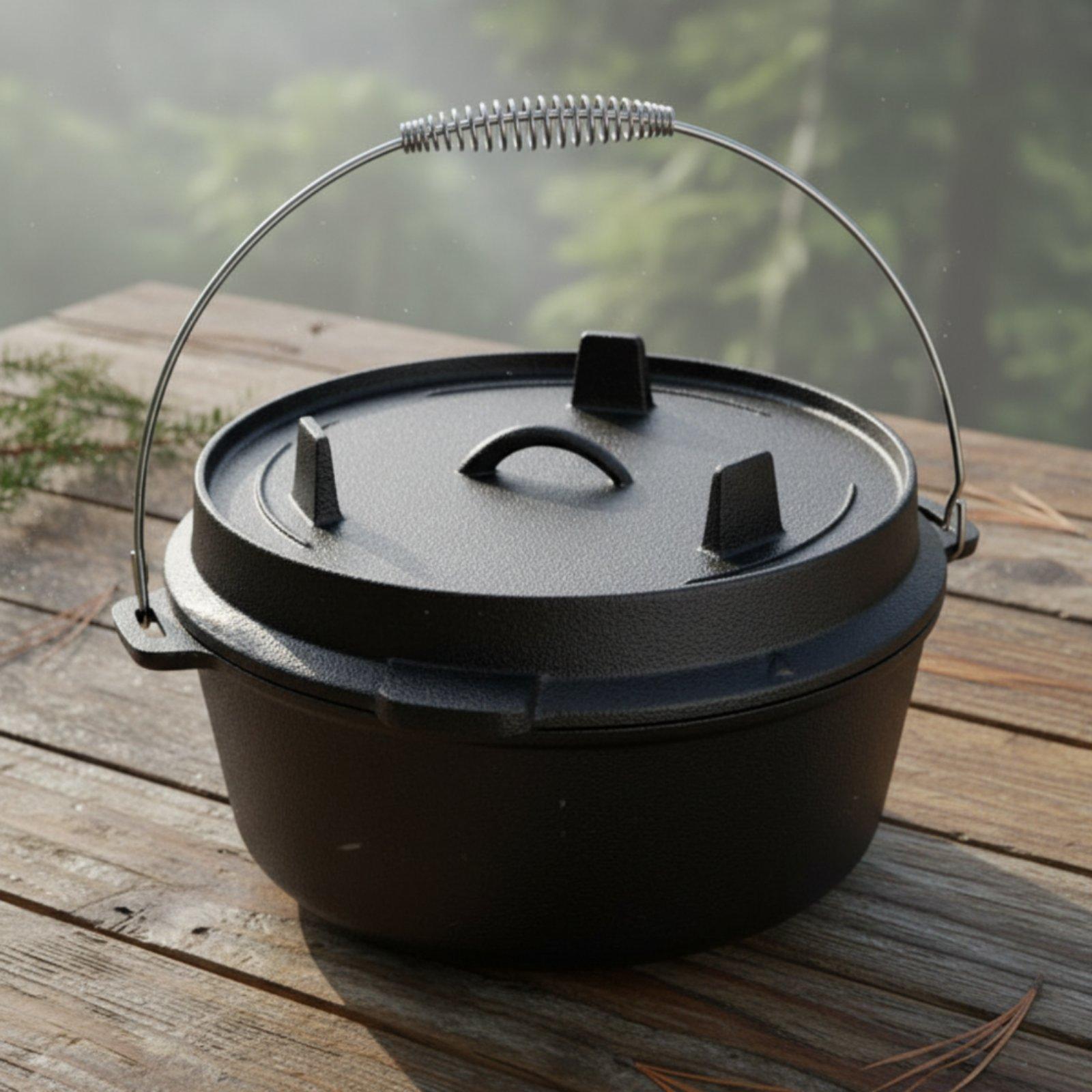 Outdoor Cast Iron Dutch Oven U - Camp Dutch Oven Cast 评论和价格