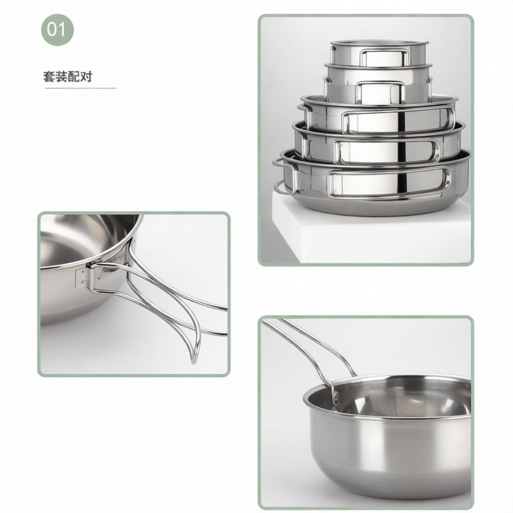 Professional Camping Cookware  - Camping Cooking Dining Set 评论和价格