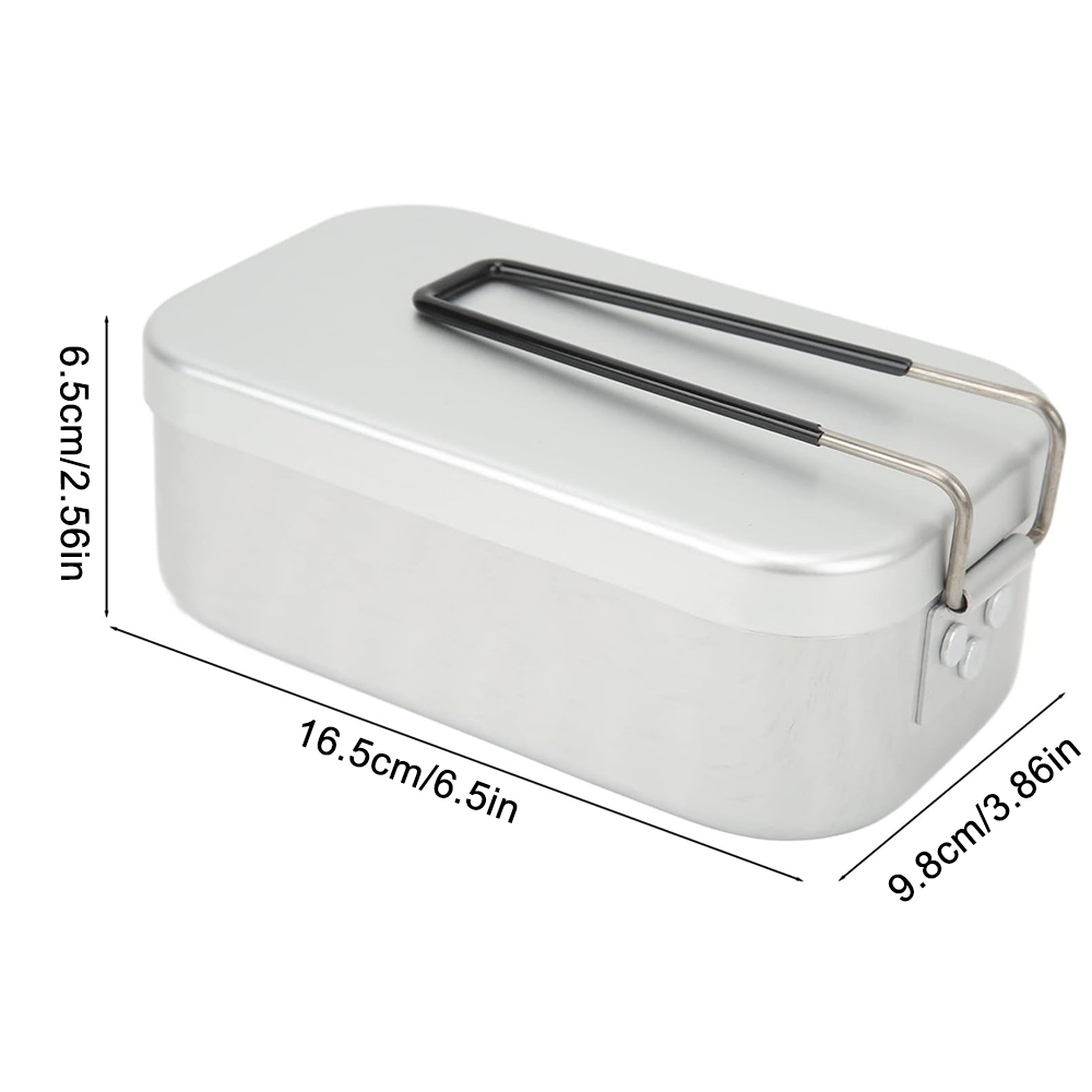 800ML Aluminum Lunch Boxes Out - Camping Hiking Cooking 评论和价格