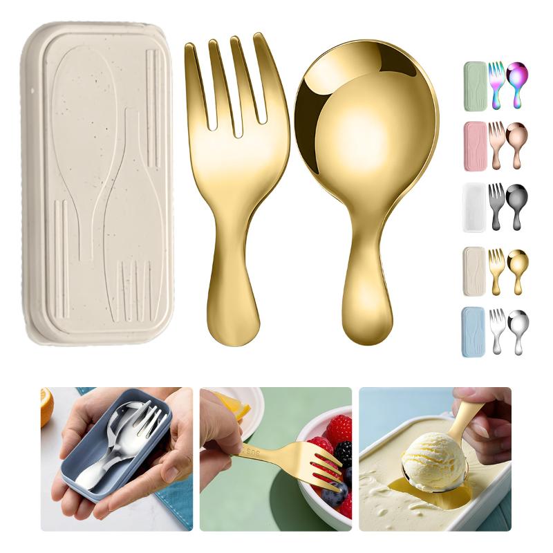 Stainless Steel Tableware Set  - Camping Hiking Cooking 评论和价格