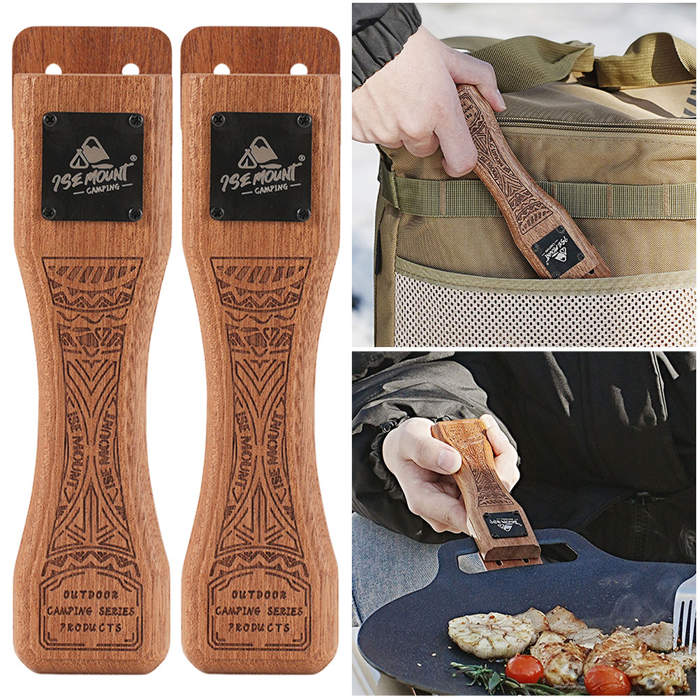 Outdoor Natural Wood Grill Pan - Camping Hiking Cooking 评论和价格