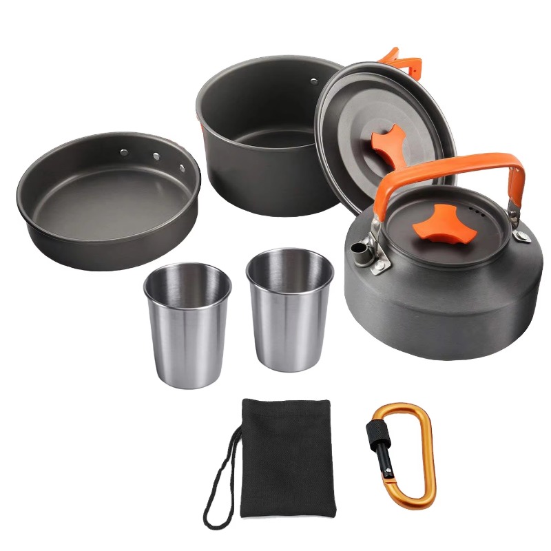 High Quality Outdoor Lightweig - Quality Camping Cooking Set 评论和价格