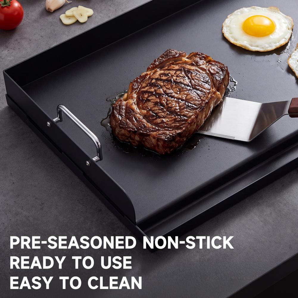 Thick Cast Iron Baking Pan Pre - Camping Cooking Flat Top 评论和价格