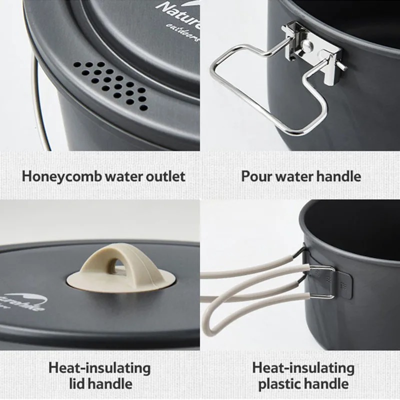 Naturehike 2025 New Outdoor Pi - Quality Camping Cooking Set 评论和价格