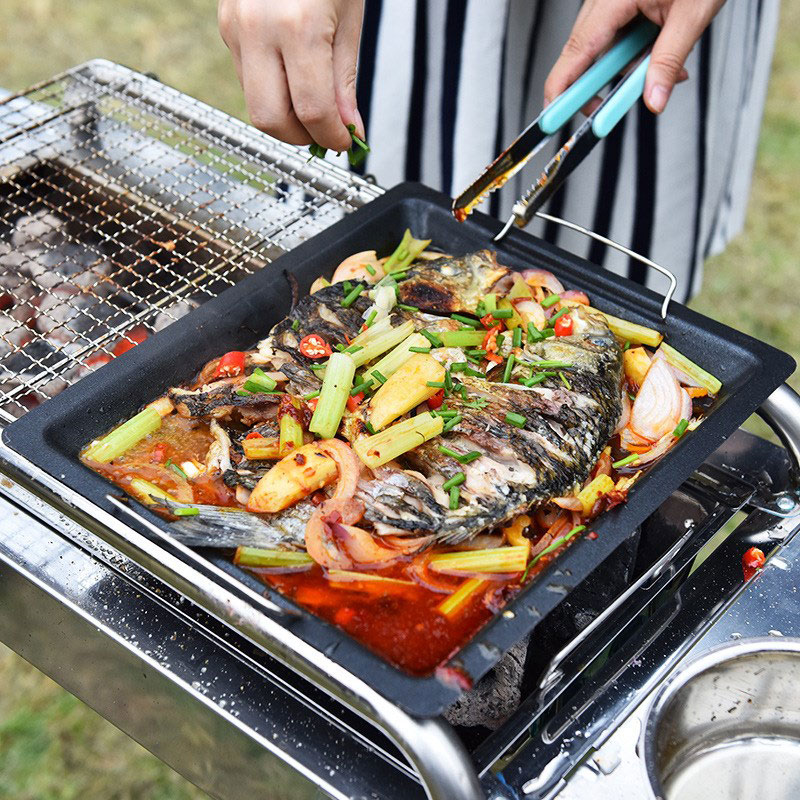 Outdoors Thick Square Grill Pa - Camping Hiking Cooking 评论和价格