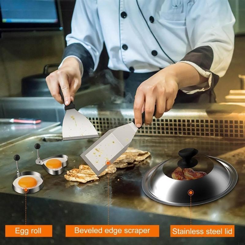 14Pcs Griddles Accessories Kit - Camping Cooking Flat Top 评论和价格