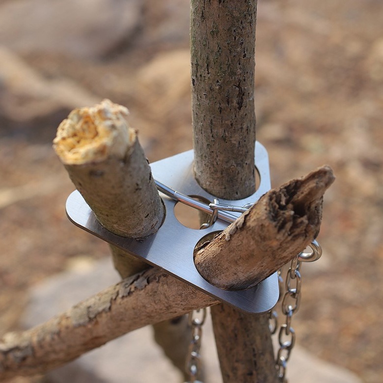 Stainless Steel Camping Tripod - Camping Hiking Cooking 评论和价格