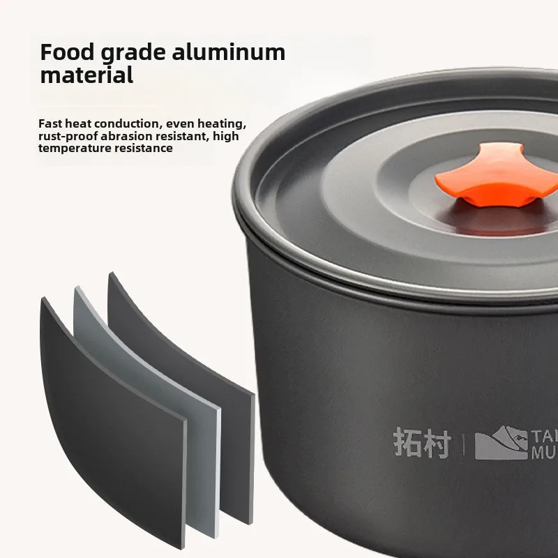 Camping Cookware Set Outdoor C - Camping Cooking Organizer 评论和价格