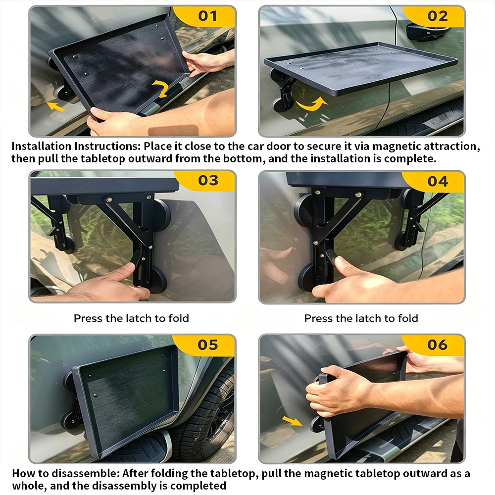 Portable Car Side Door Hanging - Camping Cooking Table 评论和价格