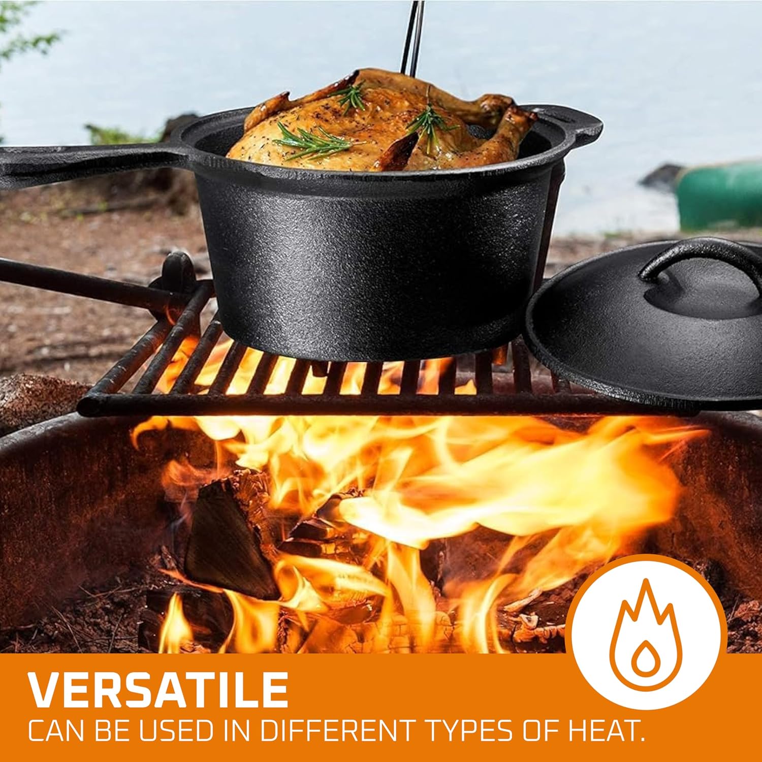 Camping Cooking Set Of 7. Pre  - Camp Dutch Oven Cast 评论和价格