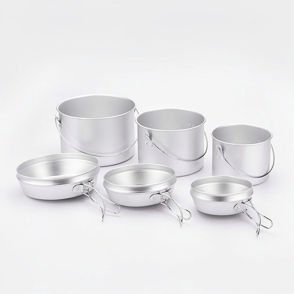 Outdoor Aluminum Cookware For  - Camping Cooking Dining Set 评论和价格