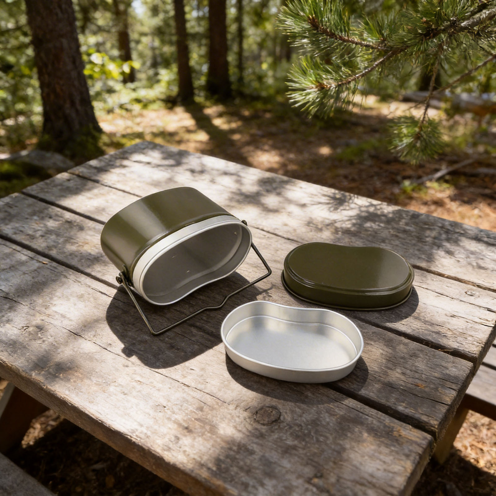 Outdoor Cooking Set with Alumi - Camping Cooking Dining Set 评论和价格
